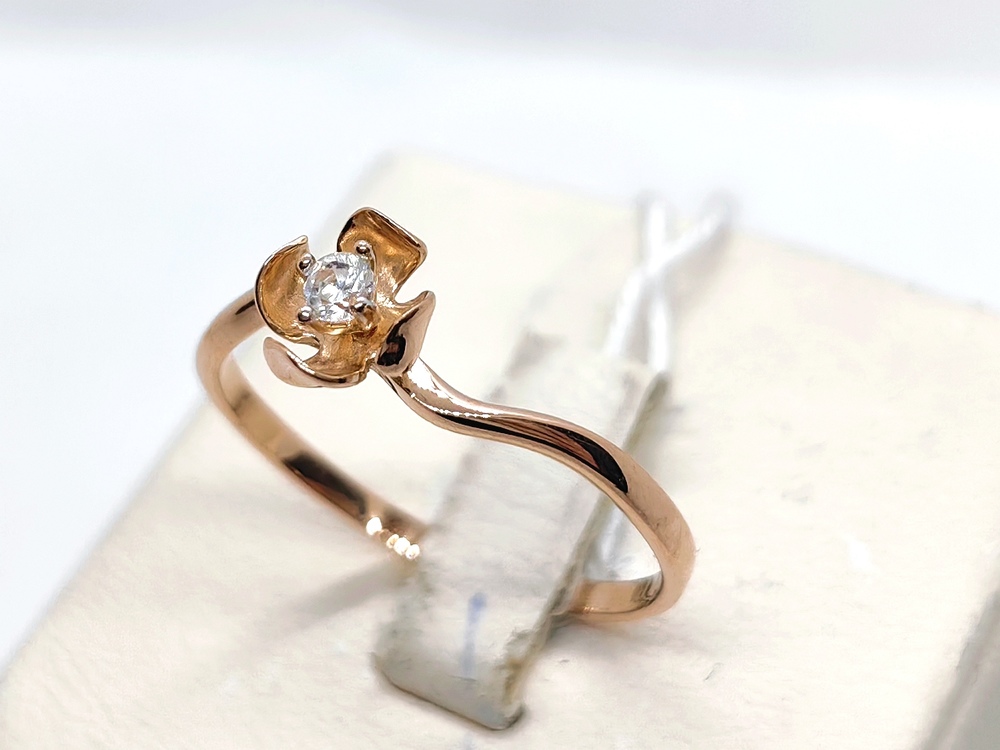 КОЛЬЦО С КАМНЕМ (Au 585)