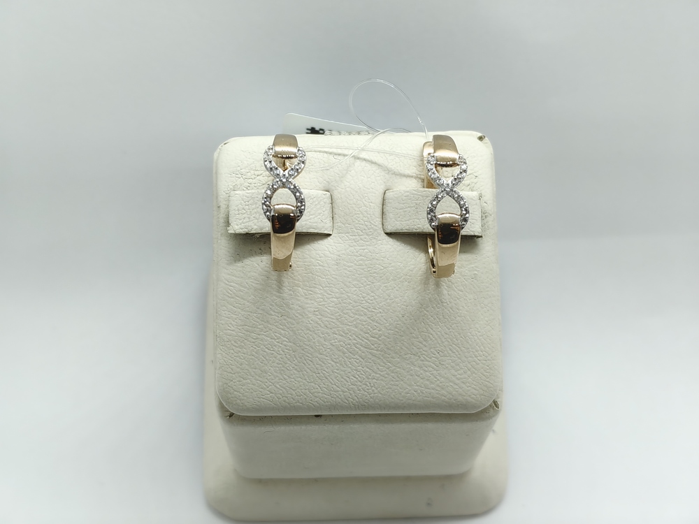 023872-1102 СЕРЬГИ С КАМНЯМИ (Au 585)