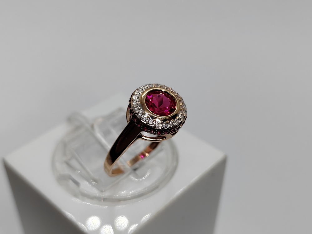 КОЛКМИ585 КОЛЬЦО С КАМНЯМИ (Au 585)