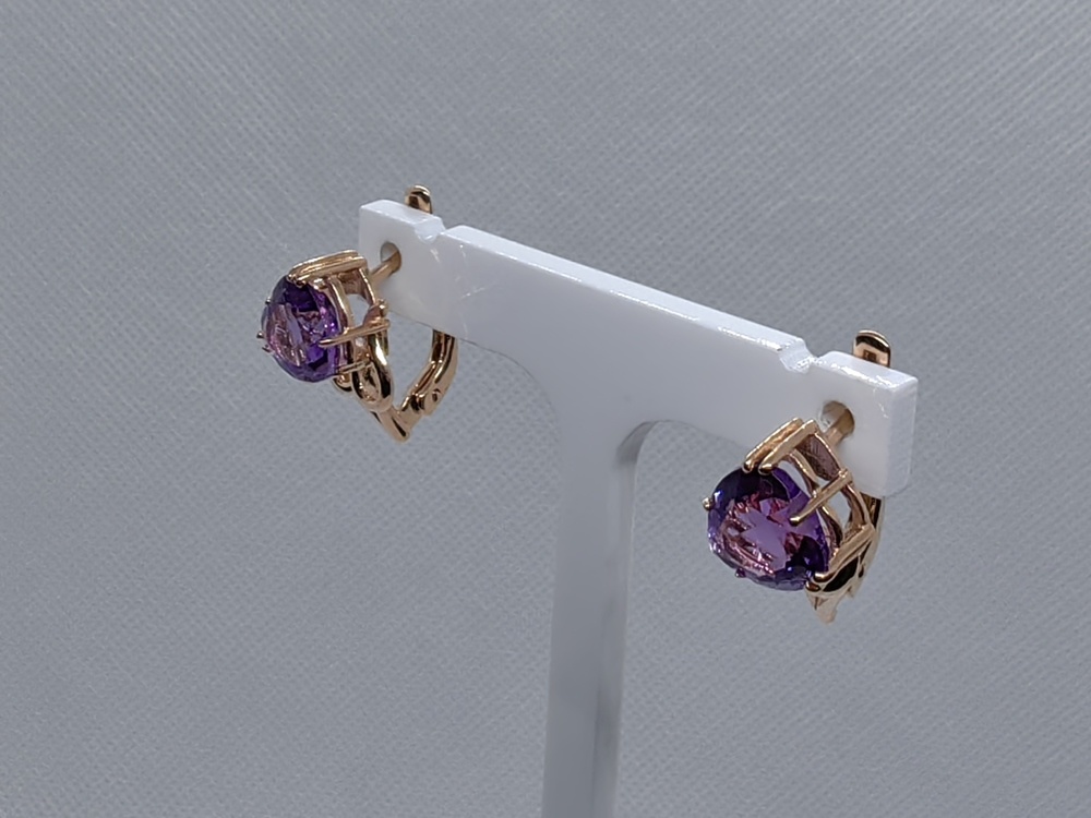 СЕРЬГИ С КАМНЕМ (Au 585)