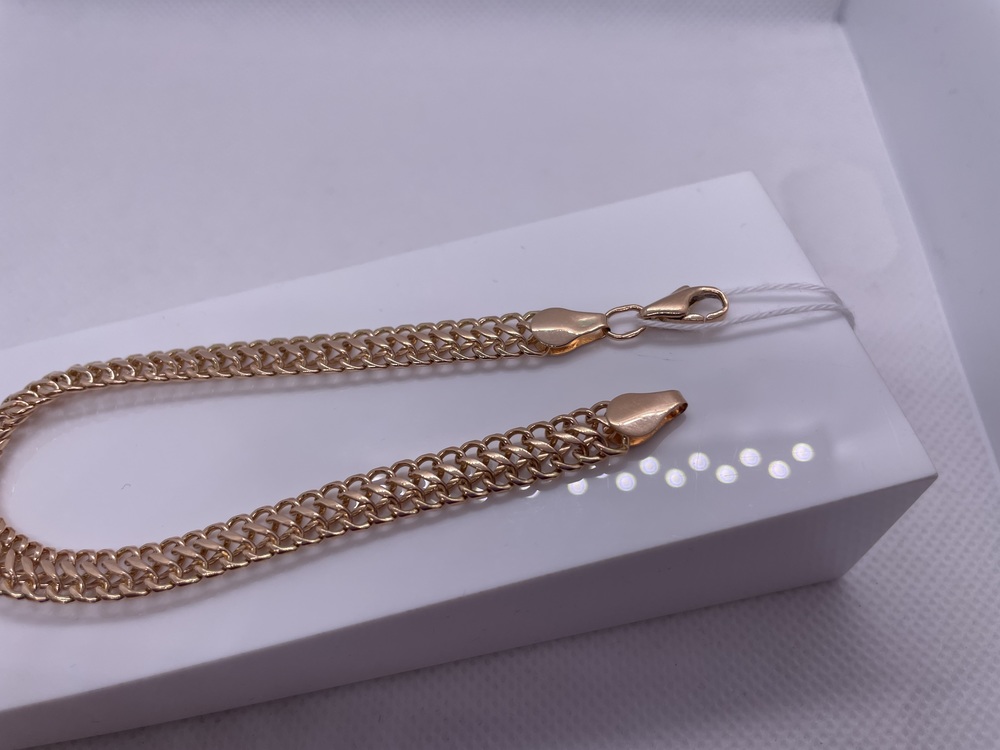 БЛ8585 БРАСЛЕТ ПОЛНОВЕСНЫЙ Восьмерка (Au 585)