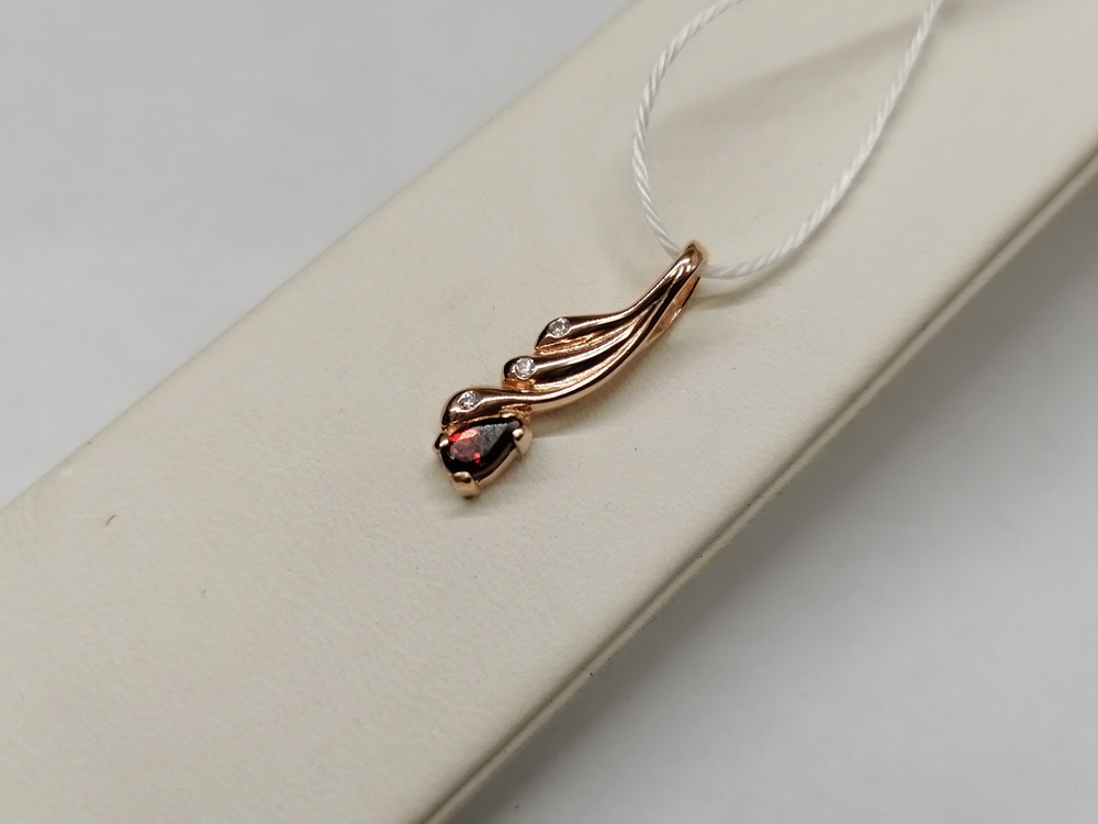 ПОДВЕСКА С КАМНЯМИ (Au 585)