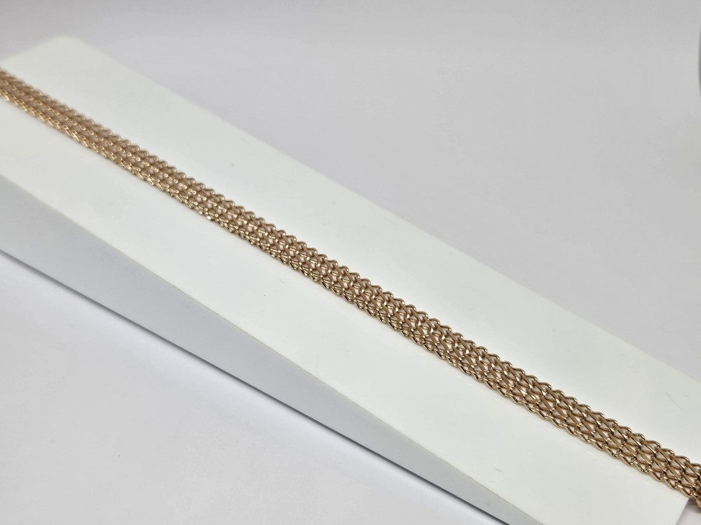 БЛ8585 БРАСЛЕТ ПОЛНОВЕСНЫЙ Восьмерка (Au 585)