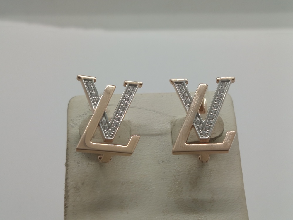 СЕРЬГИ С КАМНЯМИ (Au 585)