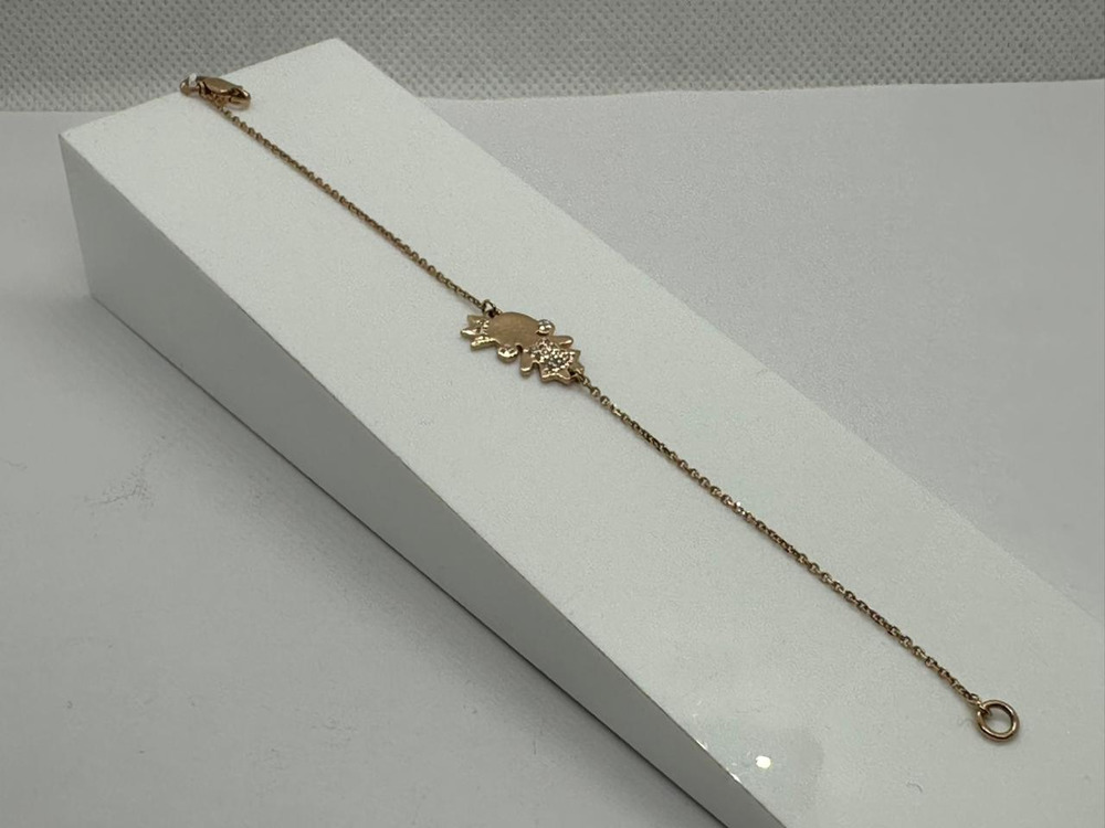 Б585 БРАСЛЕТ С КАМНЯМИ (Au 585)