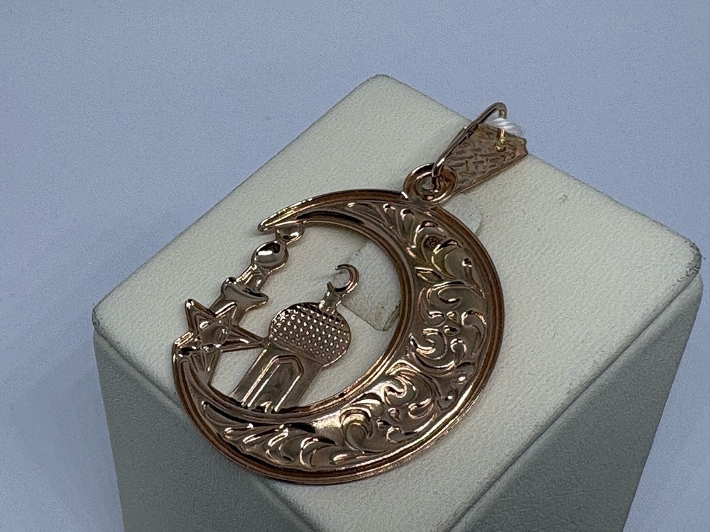 ПОДПБК585 ПОДВЕСКА ПОЛУМЕСЯЦ БЕЗ КАМНЯ (Au 585)