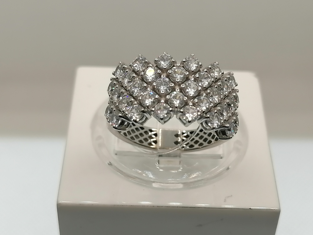 КОЛЬЦО С КАМНЯМИ (Au 585)