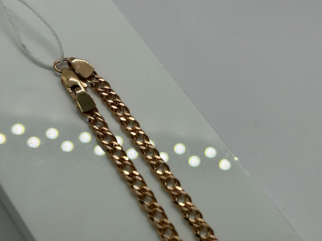 ЦЛР2585 ЦЕПЬ ПОЛНОВЕСНАЯ Ромб двойной (Au 585)