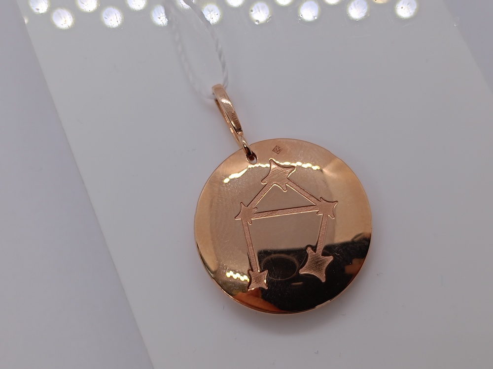 ПОДВЕСКА ЗНАК ЗОДИАКА ВЕСЫ (Au 585)