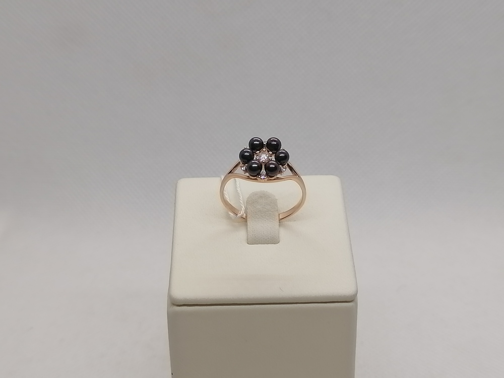 КОЛЬЦО С КАМНЯМИ (Au 585)