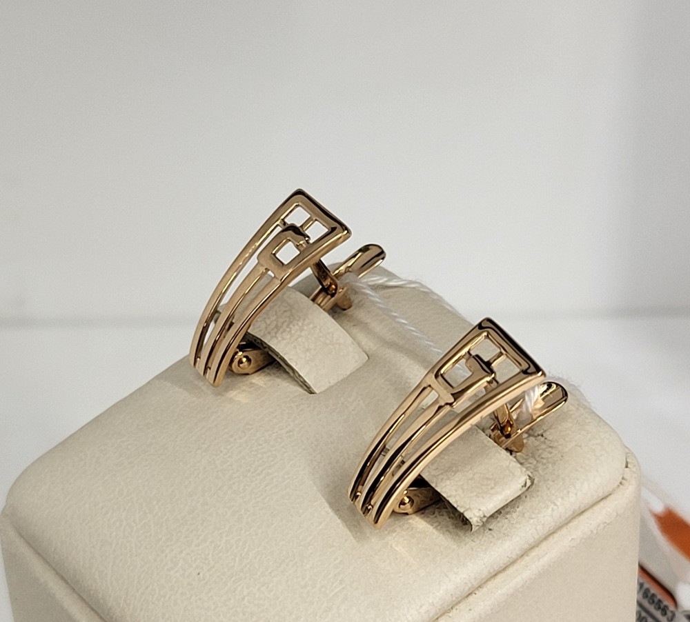 СЕРЬГИ БЕЗ КАМНЯ (Au 585)