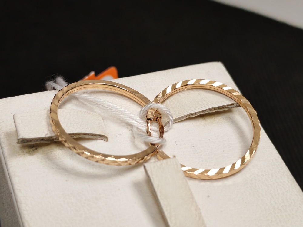 СКОН585 СЕРЬГИ КОНГО (Au 585)