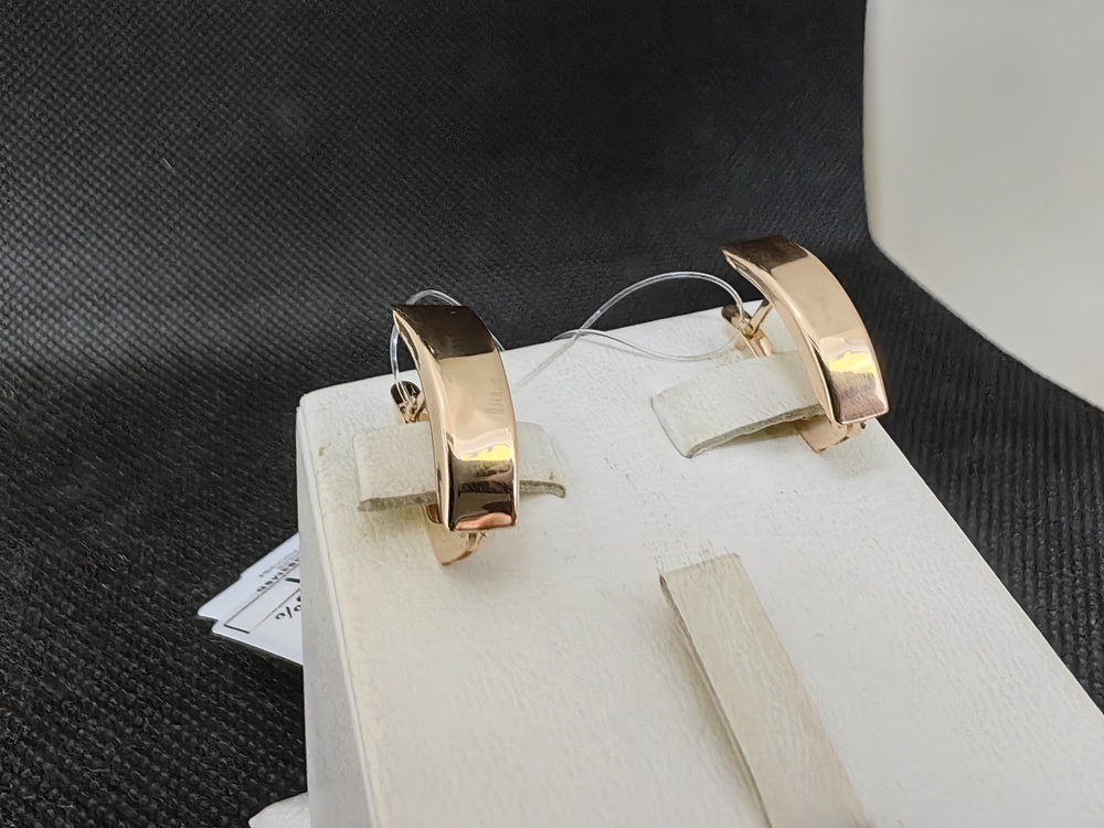 СЕРЬГИ БЕЗ КАМНЯ (Au 585)