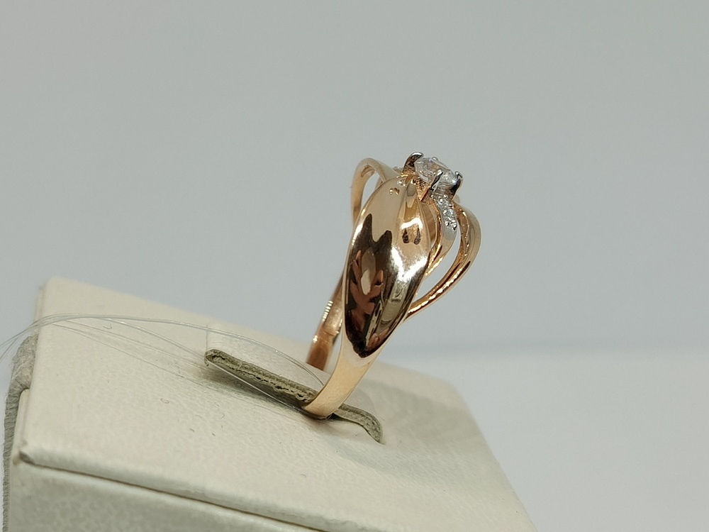 КОЛЬЦО С КАМНЯМИ (Au 585)