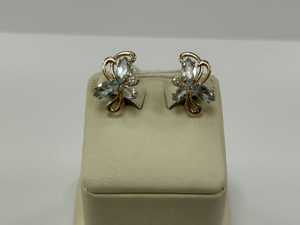 СЕРЬГИ С КАМНЯМИ (Au 585)