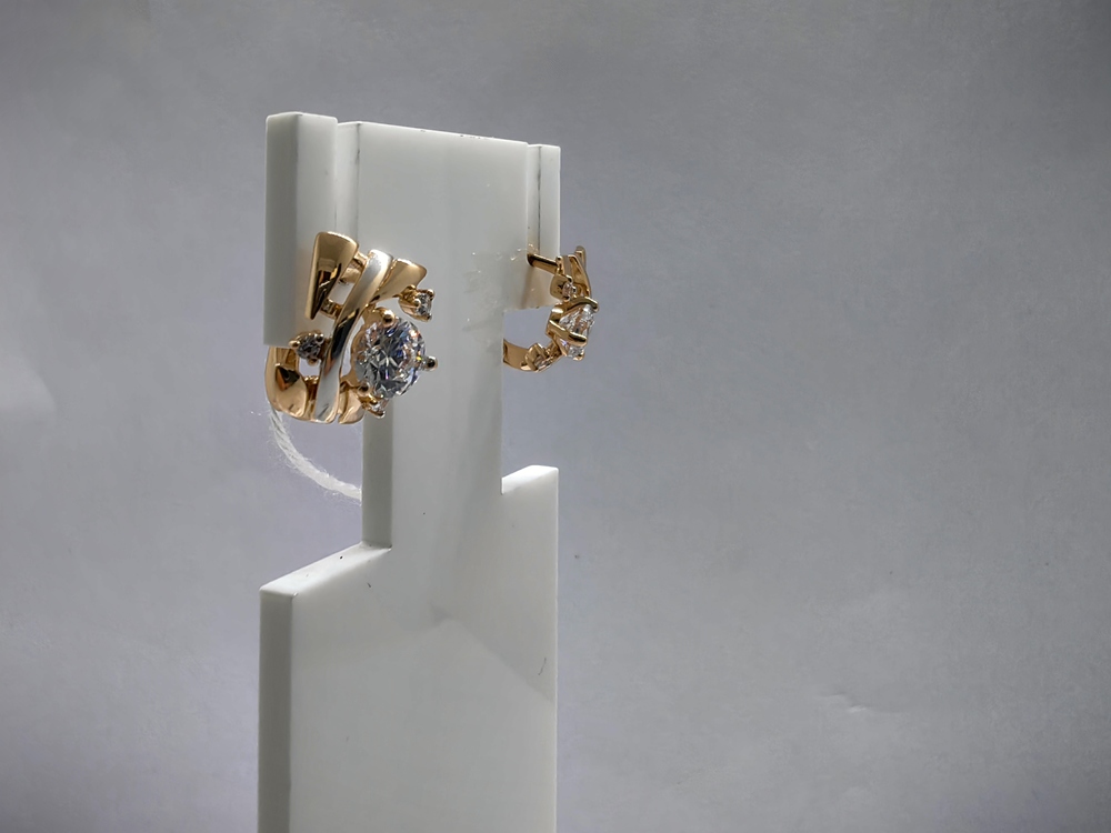 СЕРЬГИ С КАМНЯМИ (Au 585)