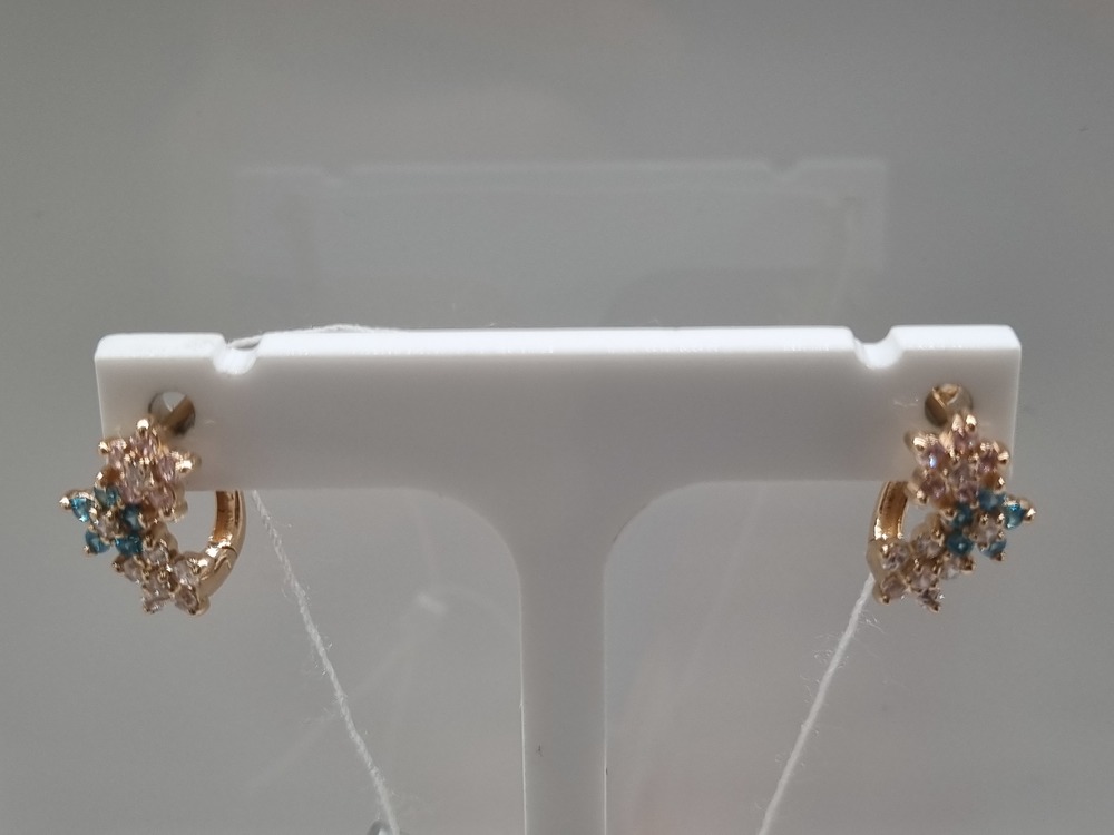 СКМИ585 СЕРЬГИ С КАМНЯМИ (Au 585)