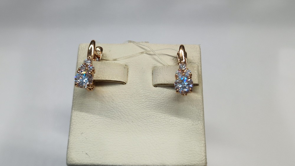 СЕРЬГИ С КАМНЯМИ (Au 585)