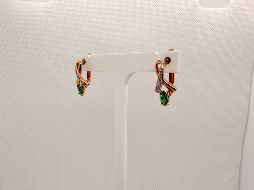 СЕРЬГИ С КАМНЯМИ (Au 585)