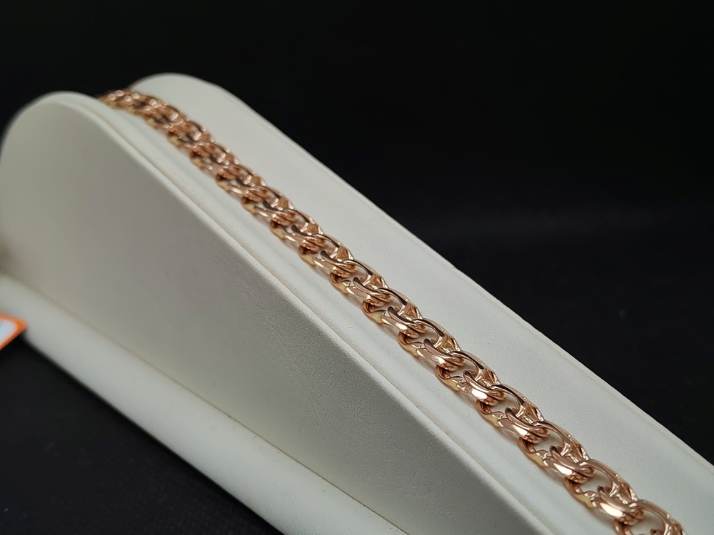 БЛБ585 БРАСЛЕТ ПОЛНОВЕСНЫЙ Бисмарк (Au 585)