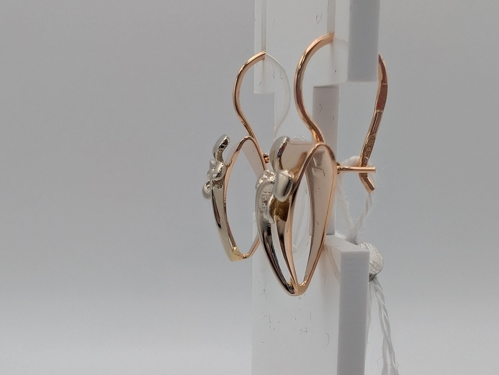 СБКМ585 СЕРЬГИ БЕЗ КАМНЯ (Au 585)