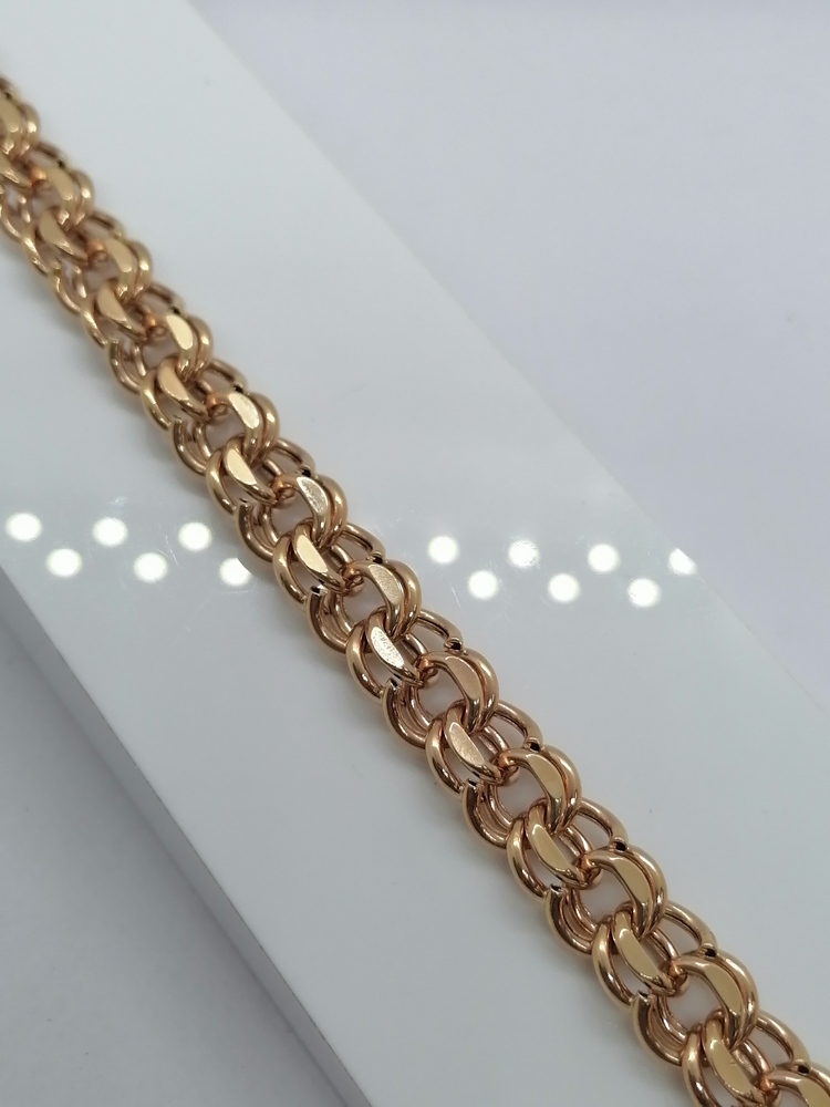 БРАСЛЕТ ПУСТОТЕЛЫЙ Бисмарк Au 585