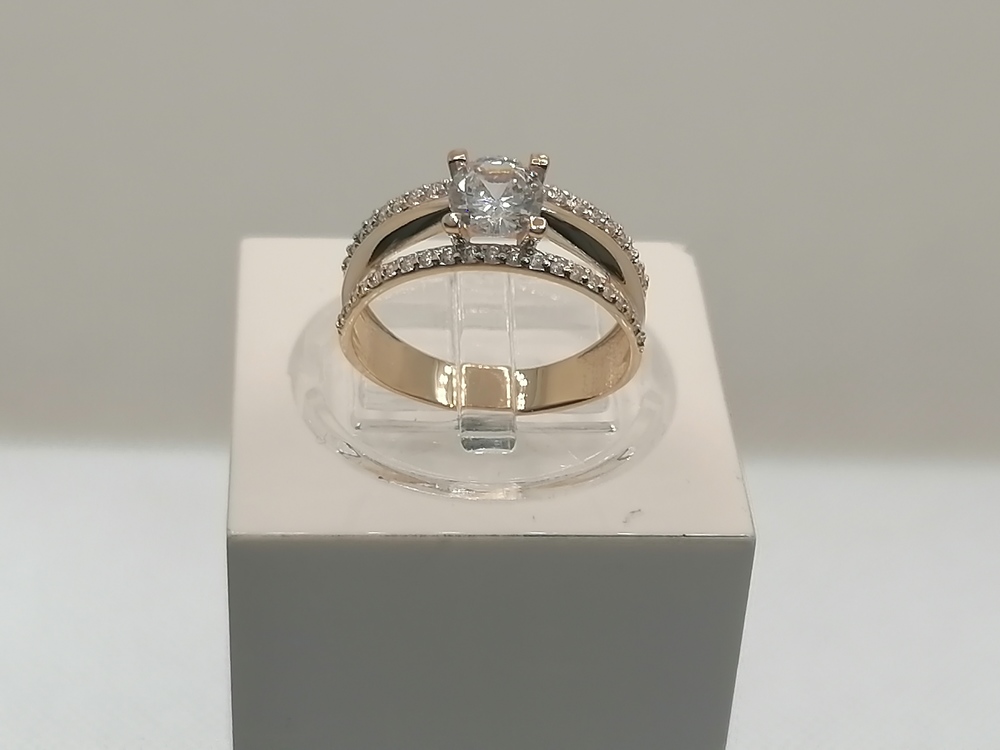 КОЛКМИ585 КОЛЬЦО С КАМНЯМИ (Au 585)