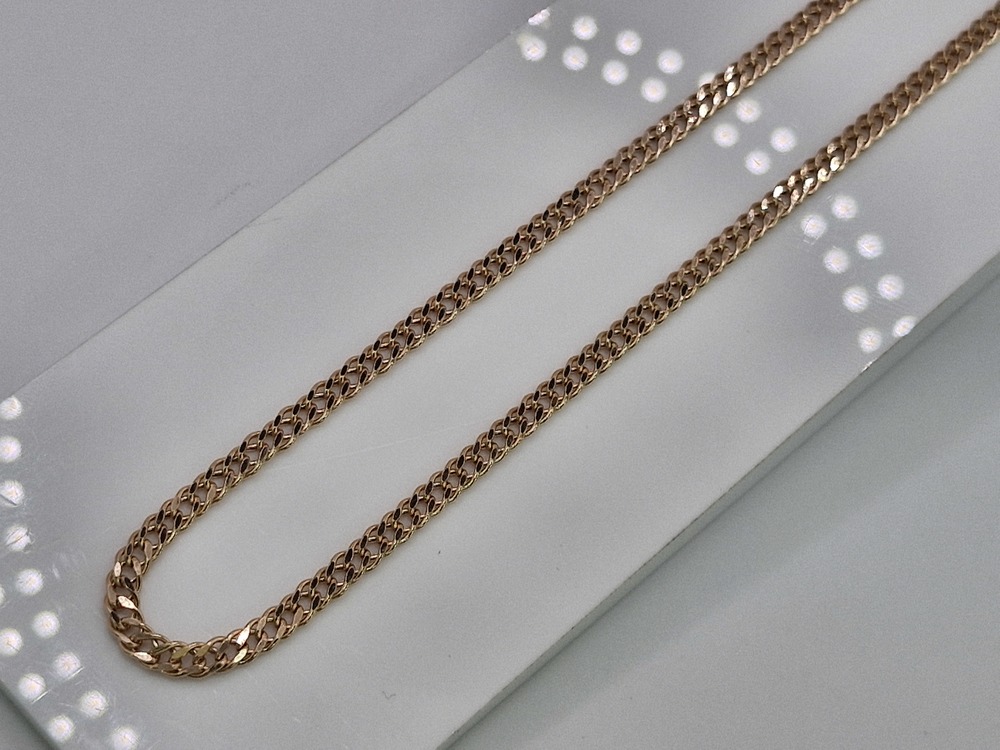 ЦЕПЬ ПУСТОТЕЛАЯ Ромб двойной (Au 585)