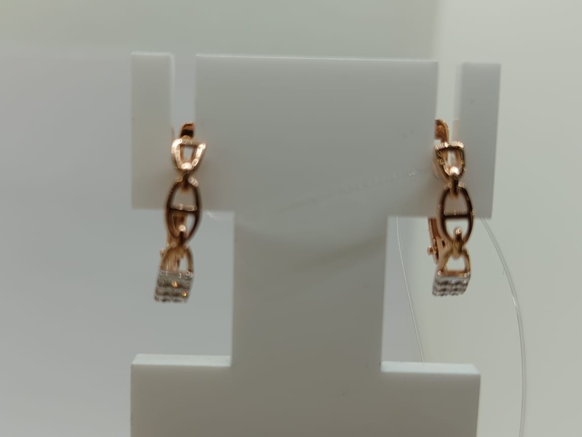 СЕРЬГИ С КАМНЯМИ (Au 585)