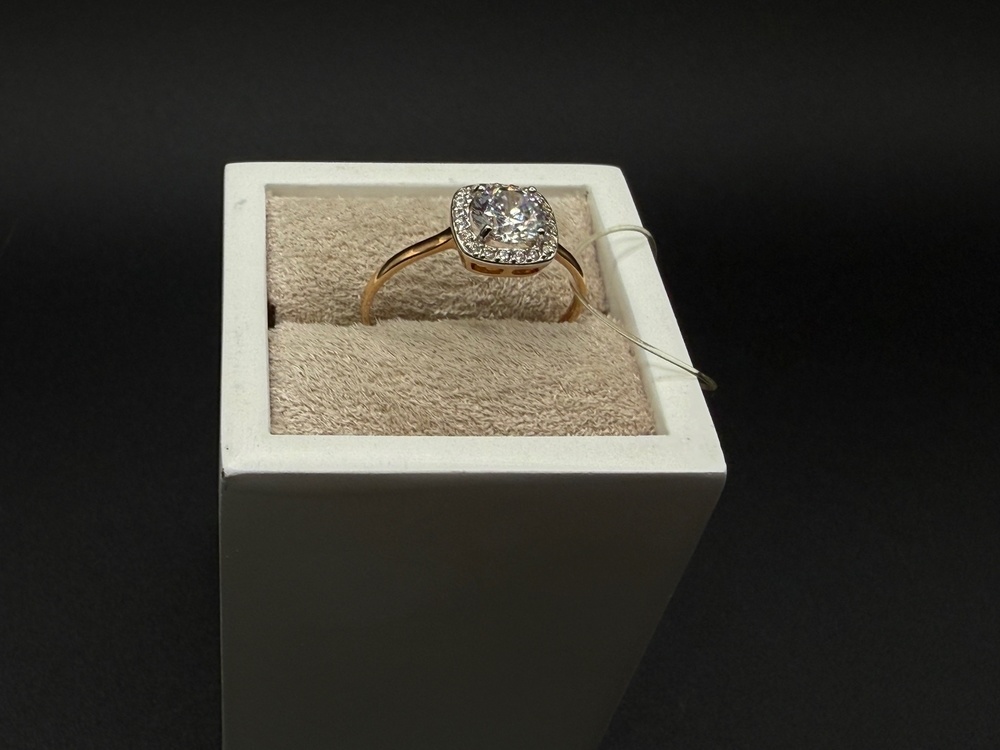 КОЛЬЦО С КАМНЯМИ (Au 585)