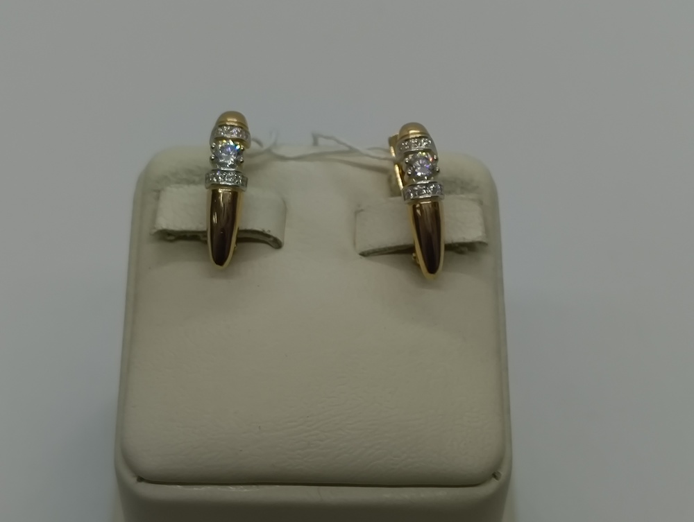 СЕРЬГИ С КАМНЯМИ (Au 585)