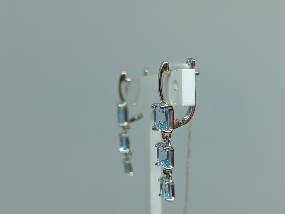 СКМИ585 СЕРЬГИ С КАМНЯМИ (Au 585)