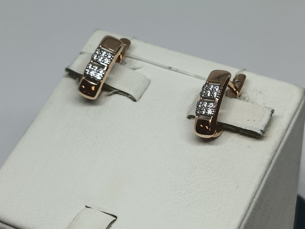 СЕРЬГИ С КАМНЯМИ (Au 585)