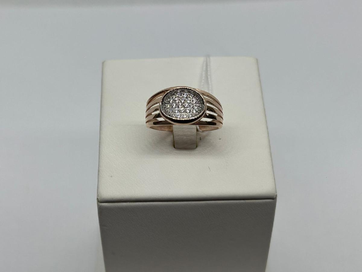 КОЛЬЦО С КАМНЯМИ (Au 585)