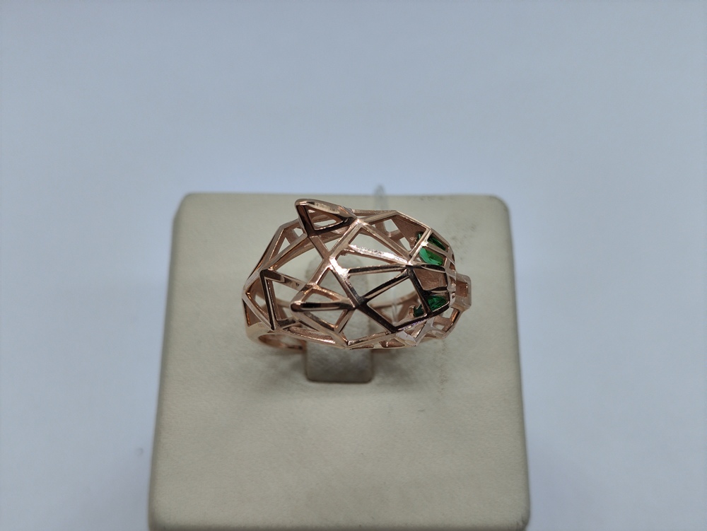 019409 КОЛЬЦО С КАМНЯМИ (Au 585)