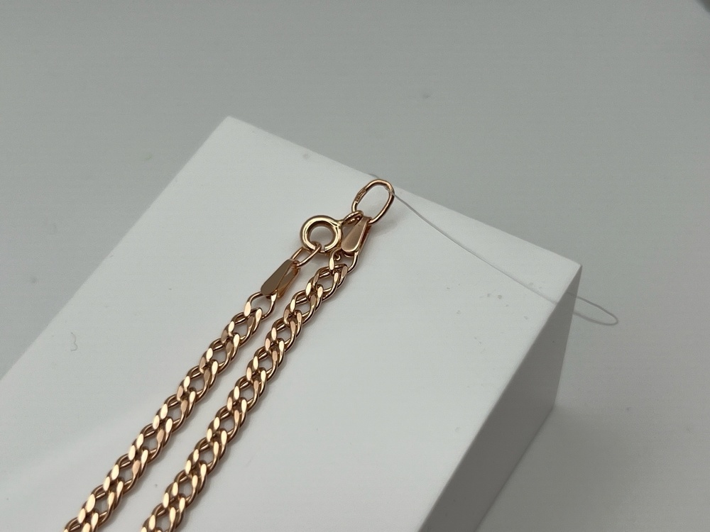 ЦЕПЬ ПУСТОТЕЛАЯ Ромб двойной (Au 585)