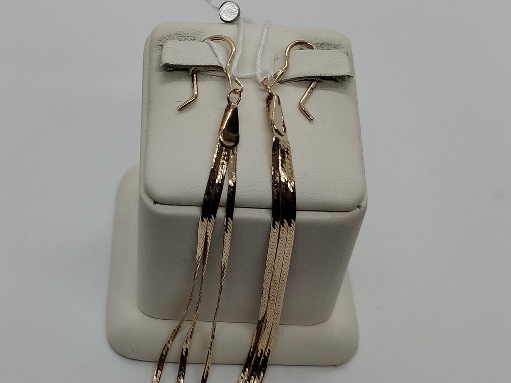 СЕРЬГИ БЕЗ КАМНЯ (Au 585)