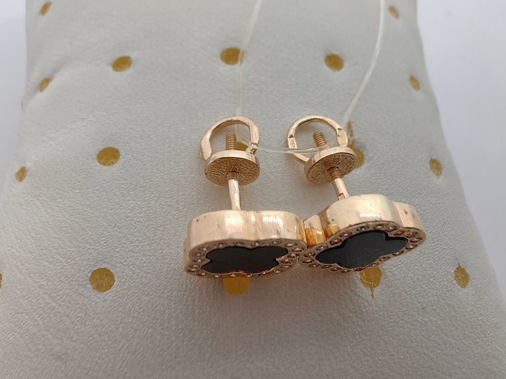 СЕРЬГИ ПУСЕТЫ с камнями (Au 585)