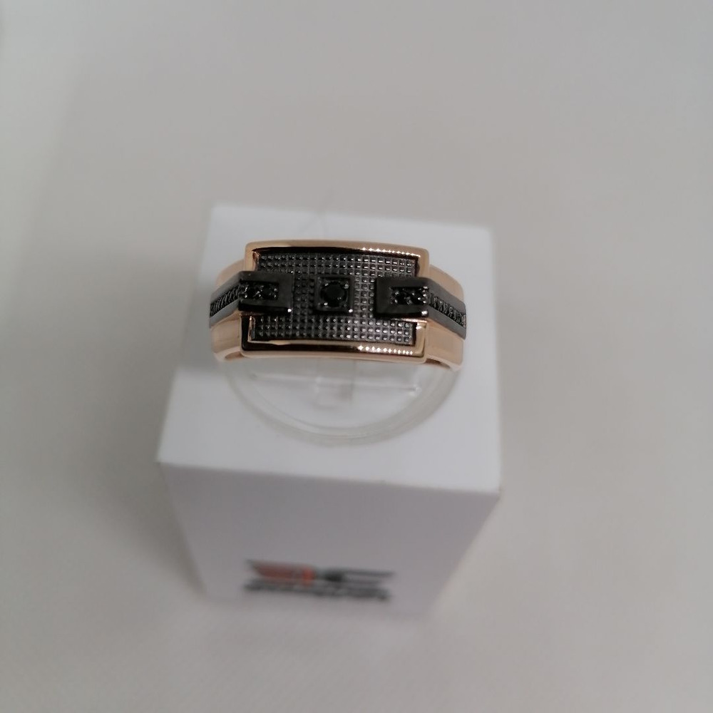 КОЛЬЦО ПЕЧАТКА с камнями (Au 585)