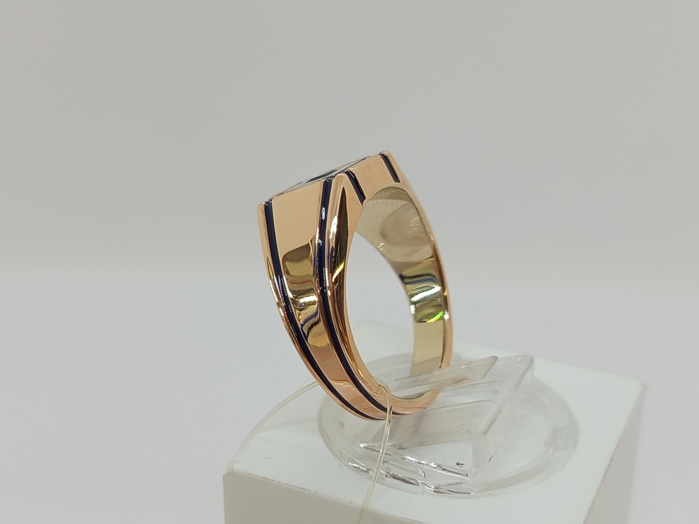 КОЛЬЦО ПЕЧАТКА сапфир г.т. (Au 585)