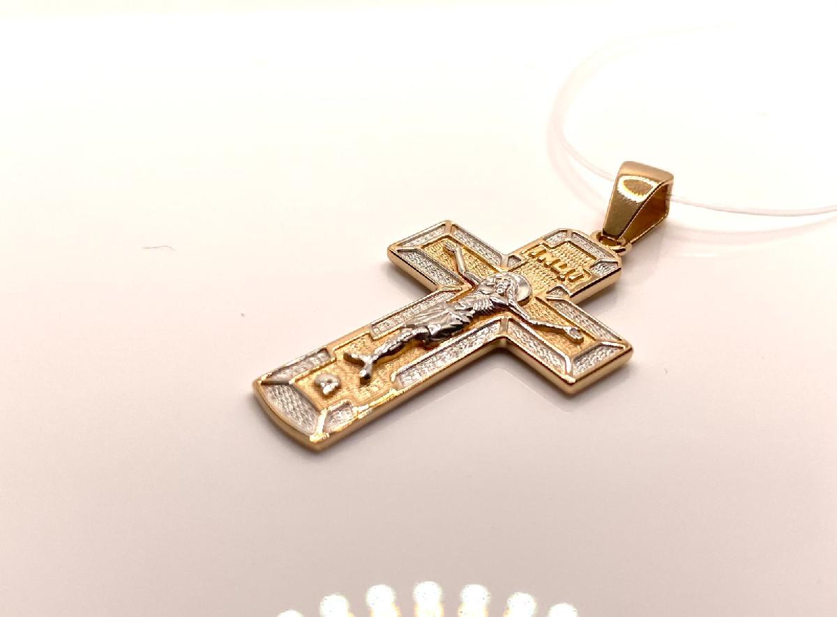 ПОДВЕСКА КРЕСТ без камня (Au 585)