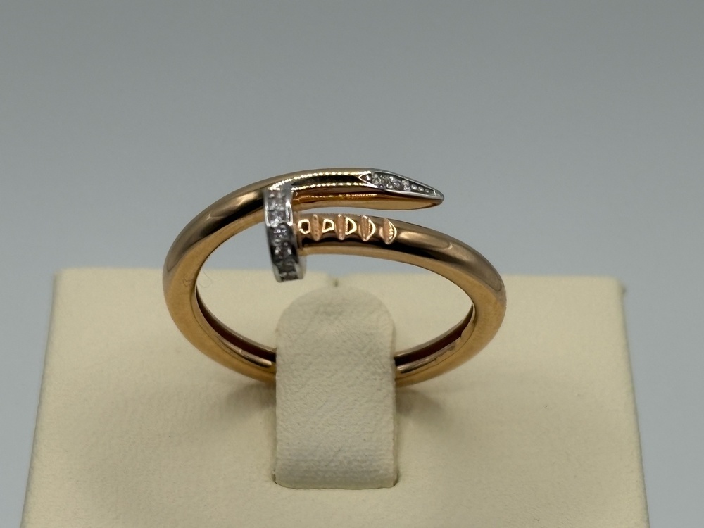 КОЛЬЦО С КАМНЯМИ (Au 585)