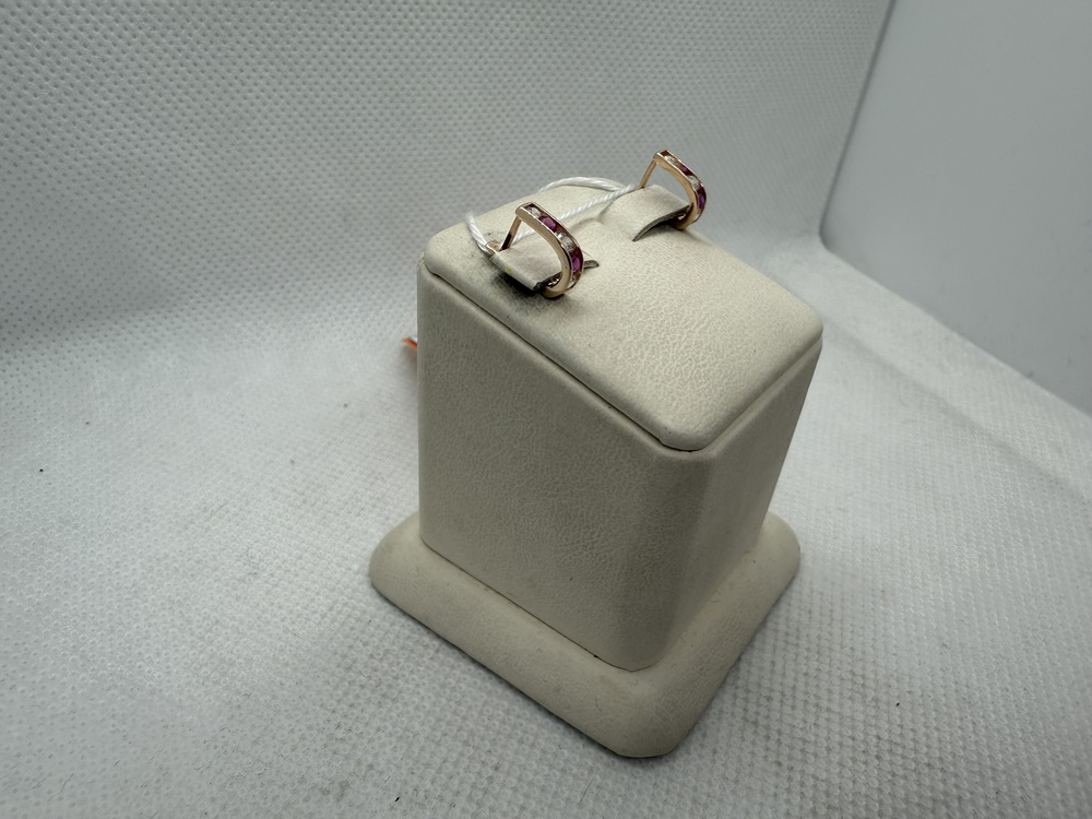 СКМИ585 СЕРЬГИ С КАМНЯМИ (Au 585)
