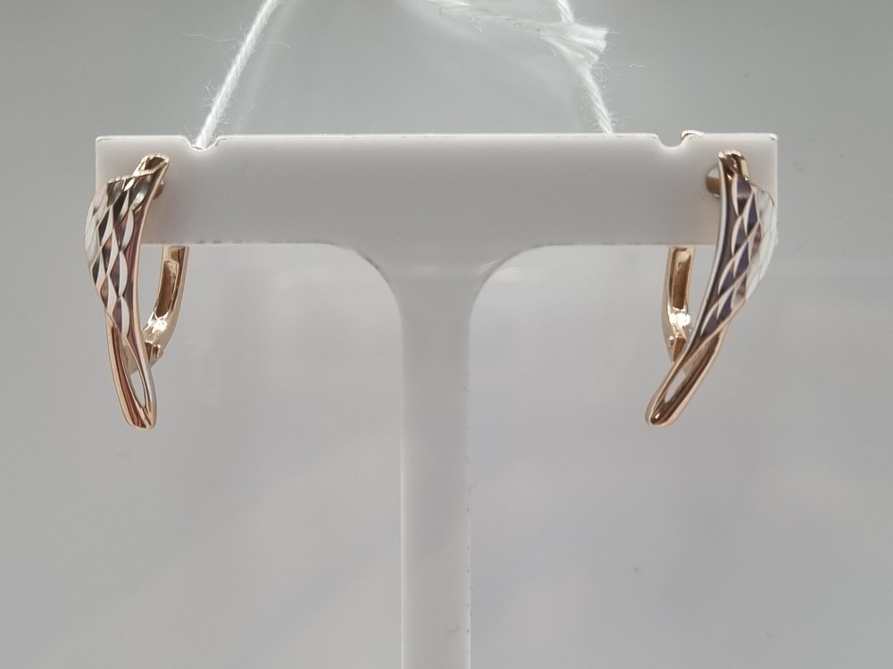 СБКМ585 СЕРЬГИ БЕЗ КАМНЯ (Au 585)