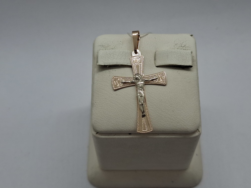 ПОДВЕСКА КРЕСТ без камня (Au 585)