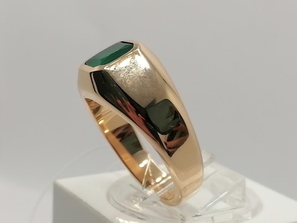 КОЛЬЦО ПЕЧАТКА с камнем (Au 585)