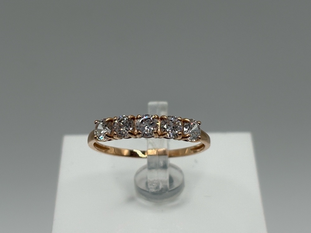 КОЛЬЦО С КАМНЯМИ (Au 585)