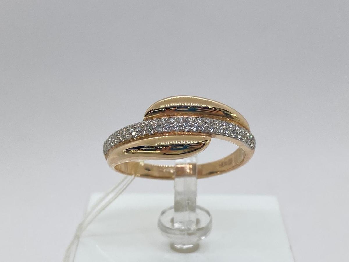 КОЛЬЦО С КАМНЯМИ (Au 585)