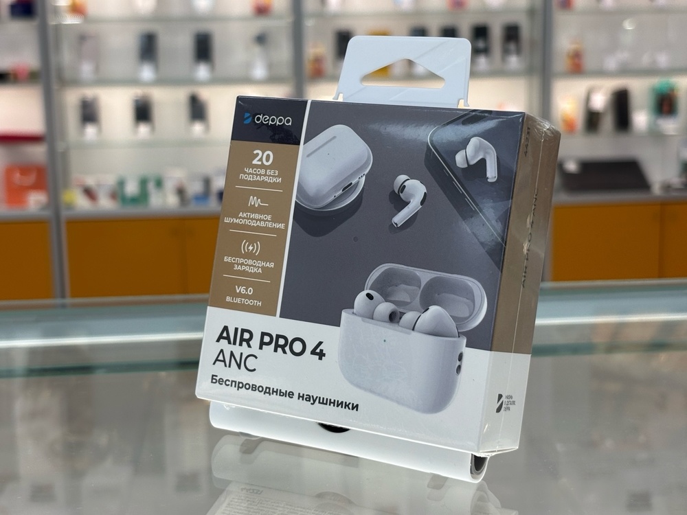 Наушники беспроводные Deppa 44231 Air Pro 4 ANC