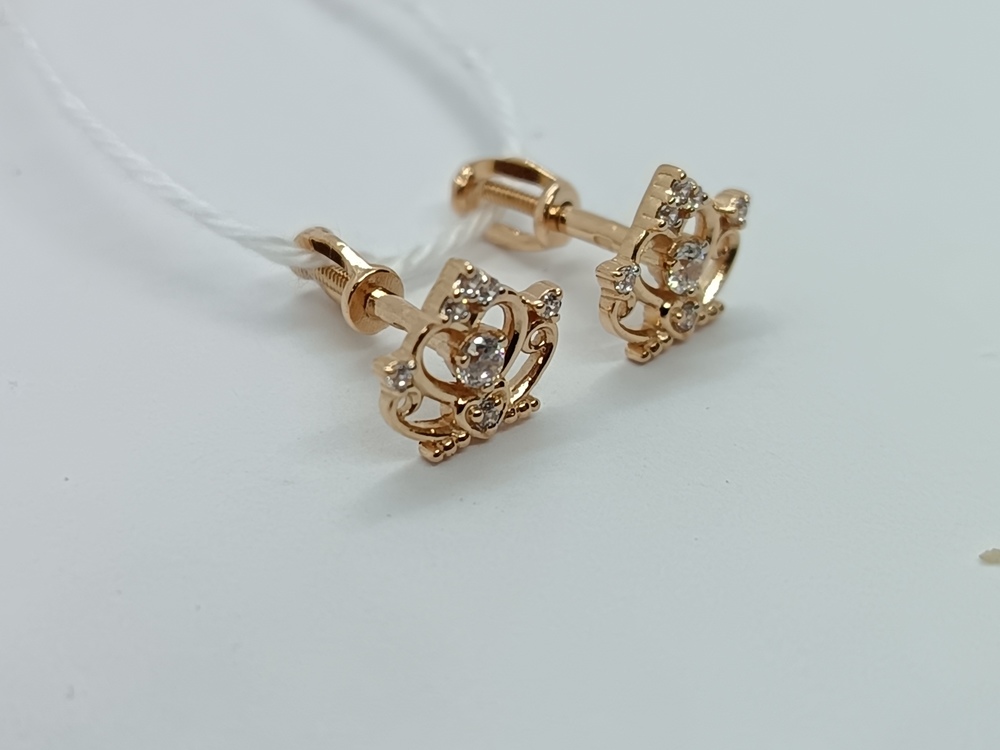 СПУС585 СЕРЬГИ ПУСЕТЫ (Au 585)